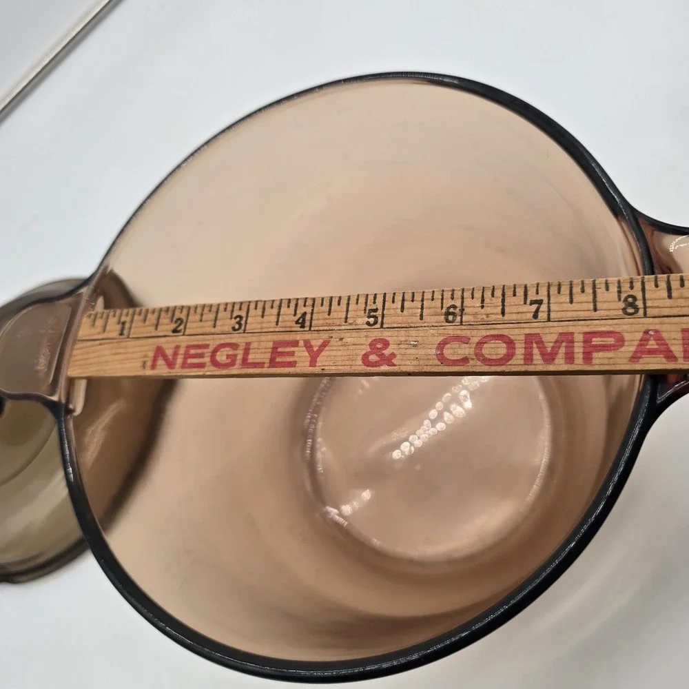 Corning‎ Vision Amber 4.5L Dutch Oven Stock Pot 5 Quart France w/V2.5C Lid